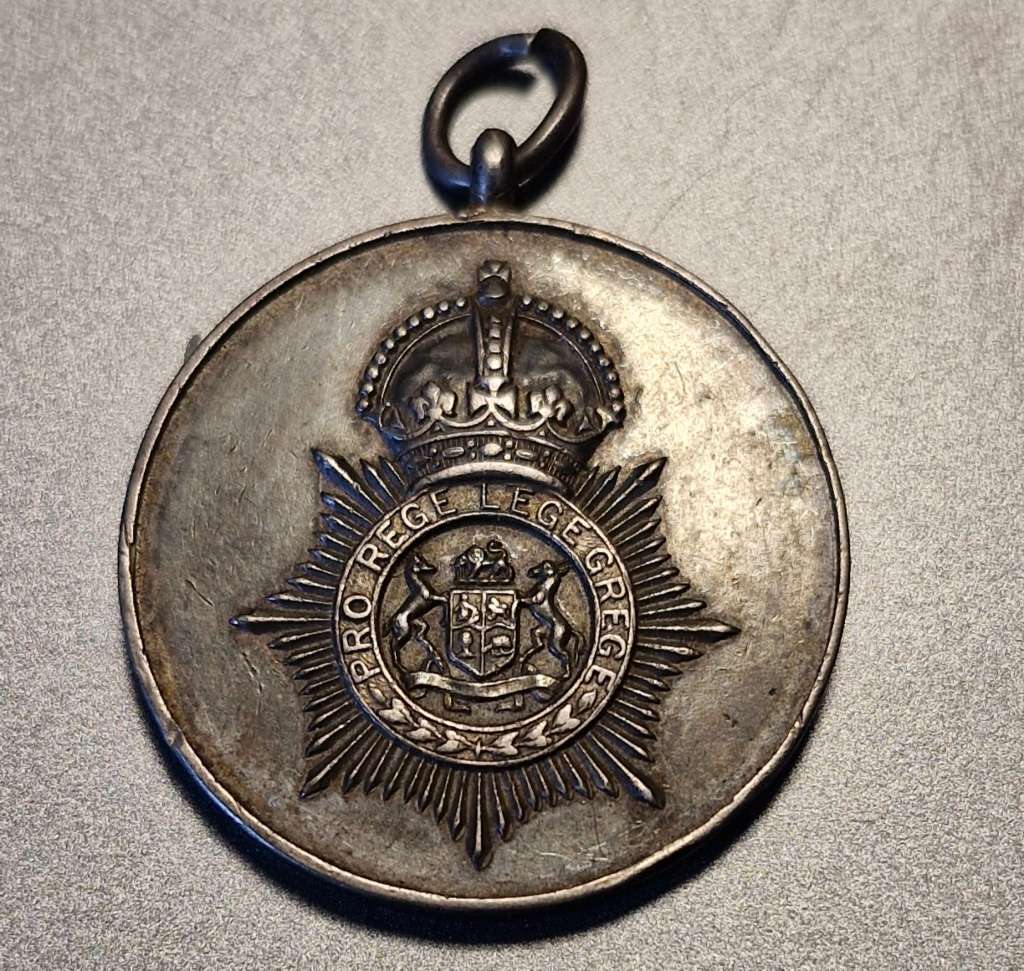 Sterling Silver South African Police Medallion